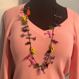Vintage necklace- very quirky, colorful& unusual